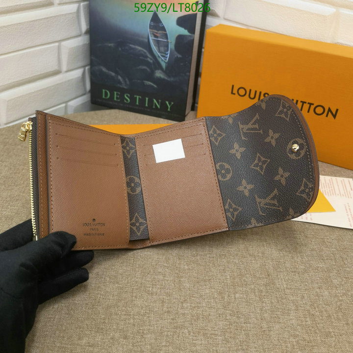 LV Bags-(4A)-Wallet-,Code: LT8026,$: 59USD