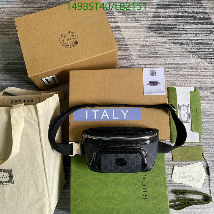 Gucci Bag-(Mirror)-Belt Bag-Chest Bag--,Code: LB2151,$: 149USD