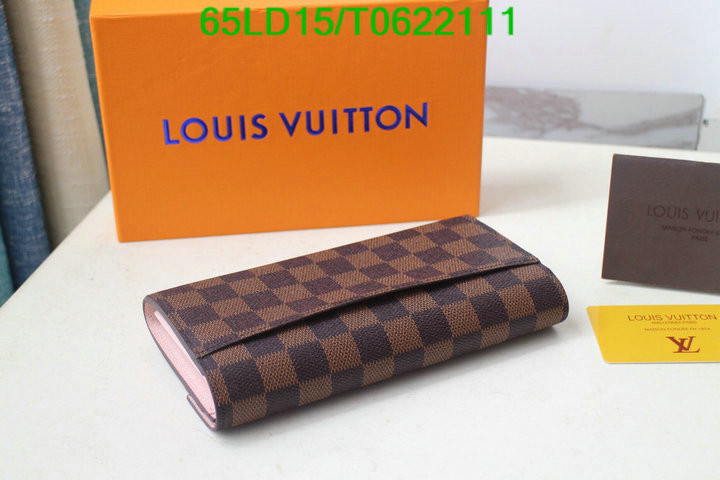 LV Bags-(Mirror)-Wallet-,Code: T0622111,$: 65USD