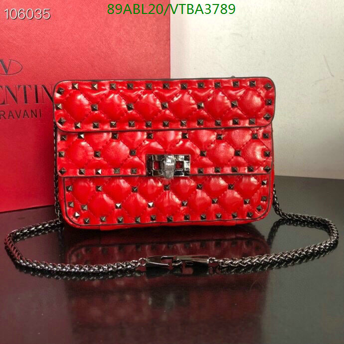 Valentino Bag-(4A)-Rockstud Spike-,Code: VTBA3789,$: 89USD