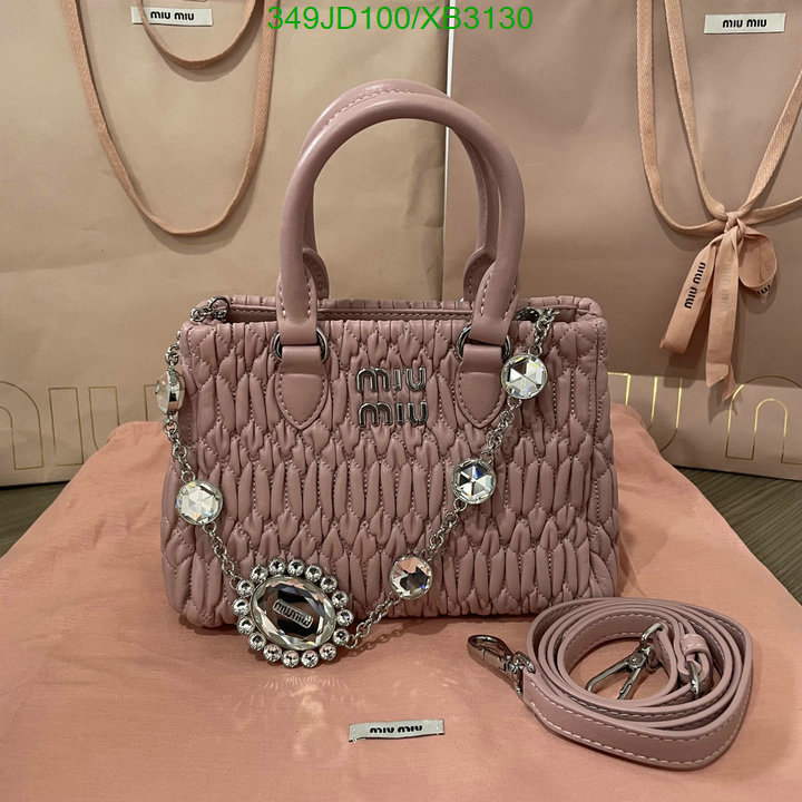 Miu Miu Bag-(Mirror)-Handbag-,Code: XB3130,$: 349USD