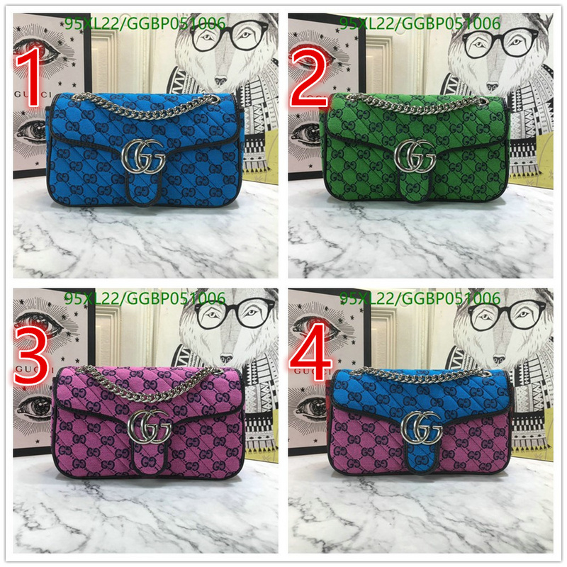 Gucci Bag-(4A)-Marmont,Code: GGBP051006,$: 95USD