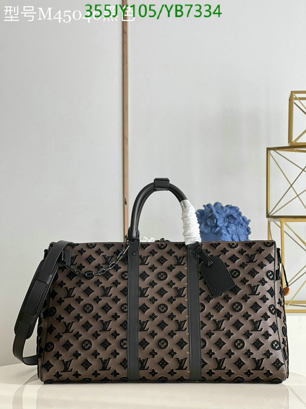 LV Bags-(Mirror)-Keepall BandouliRe 45-50-,Code: YB7334,$: 355USD