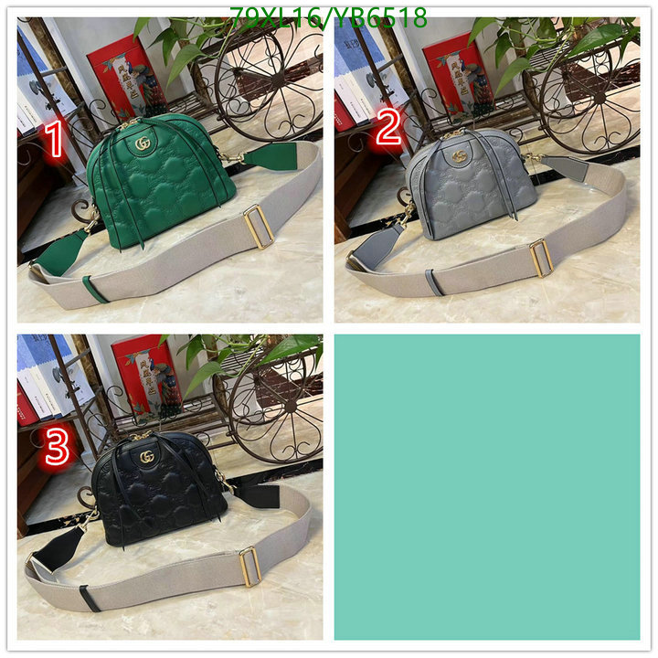 Gucci Bag-(4A)-Diagonal-,Code: YB6518,$: 79USD