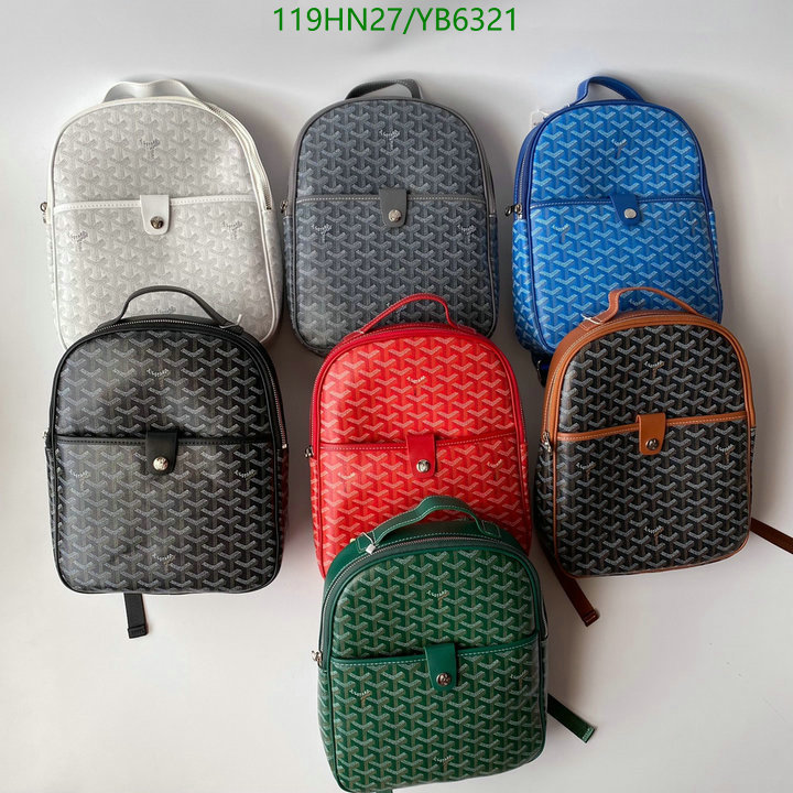 Goyard Bag-(4A)-Backpack-,Code: YB6321,$: 119USD