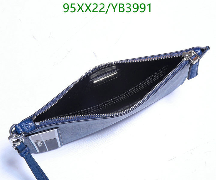 Prada Bag-(Mirror)-Clutch-,Code: YB3991,$: 95USD