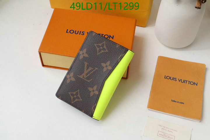 LV Bags-(Mirror)-Wallet-,Code: LT1299,$: 49USD