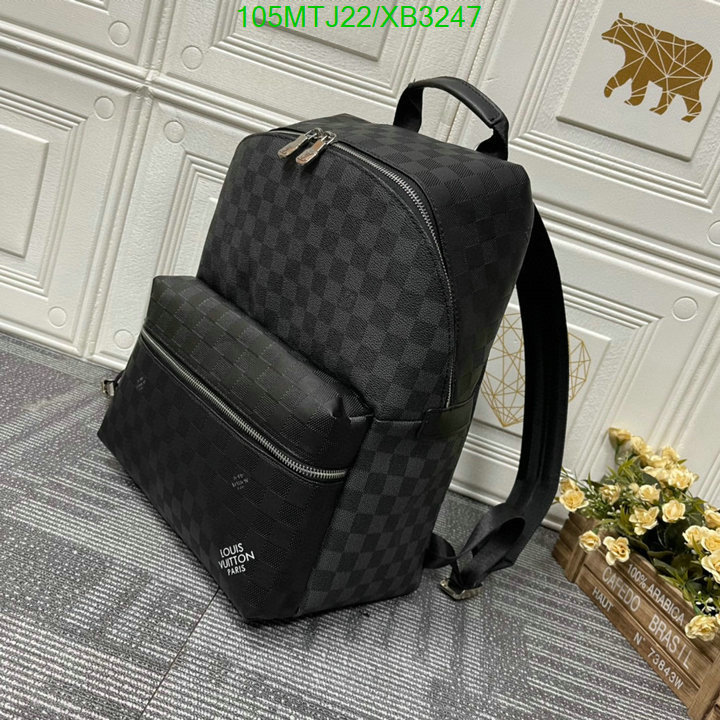 LV Bags-(4A)-Backpack-,Code: XB3247,$: 105USD