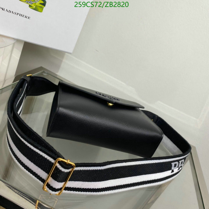 Prada Bag-(Mirror)-Diagonal-,Code: ZB2820,$: 259USD