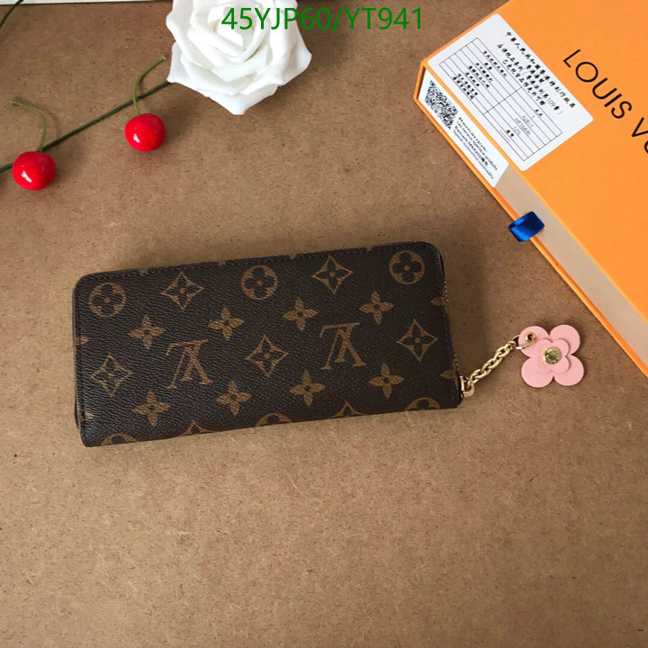 LV Bags-(Mirror)-Wallet-,Code: YT941,$: 45USD