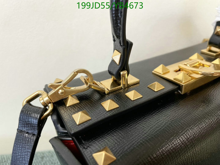 Valentino Bag-(Mirror)-Handbag-,Code: YB4673,$: 199USD