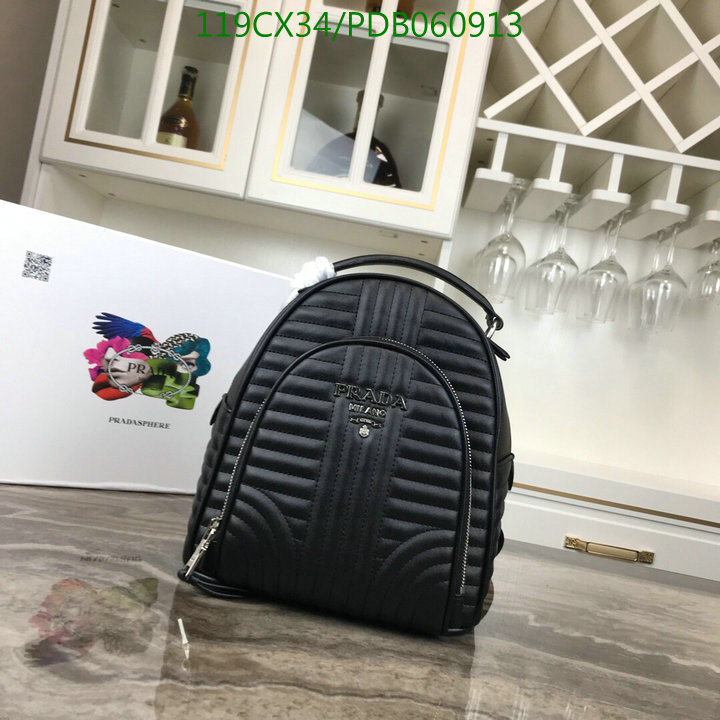 Prada Bag-(4A)-Backpack-,Code: PDB060913,$:119USD