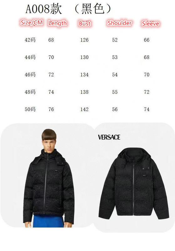 Down jacket Men-Versace, Code: HC903,$: 199USD