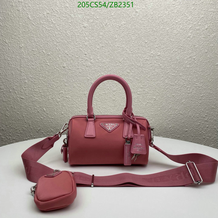 Prada Bag-(Mirror)-Diagonal-,Code: ZB2351,$: 205USD