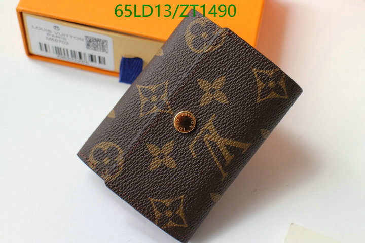 LV Bags-(Mirror)-Wallet-,Code: ZT1490,$: 65USD