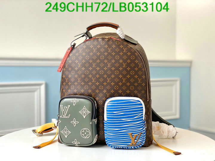 LV Bags-(Mirror)-Backpack-,Code:LB053104,$: 249USD