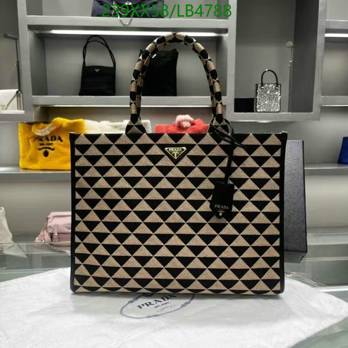 Prada Bag-(Mirror)-Handbag-,Code: LB4788,$: 239USD