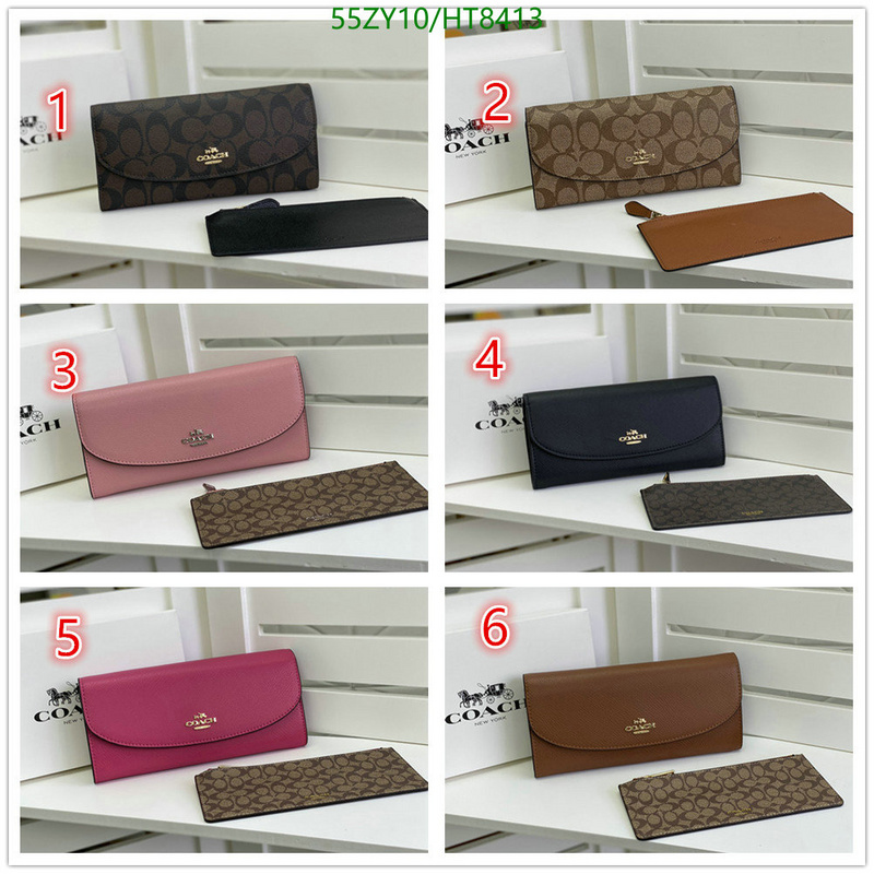 Coach Bag-(4A)-Wallet-,Code: HT8413,$: 55USD