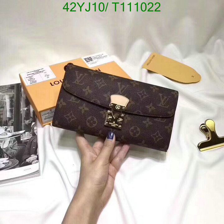 LV Bags-(4A)-Wallet-,Code : T111022,$: 42USD