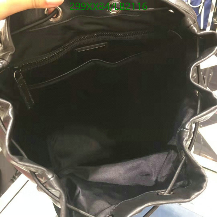 Prada Bag-(Mirror)-Backpack-,Code: LB2116,$: 299USD