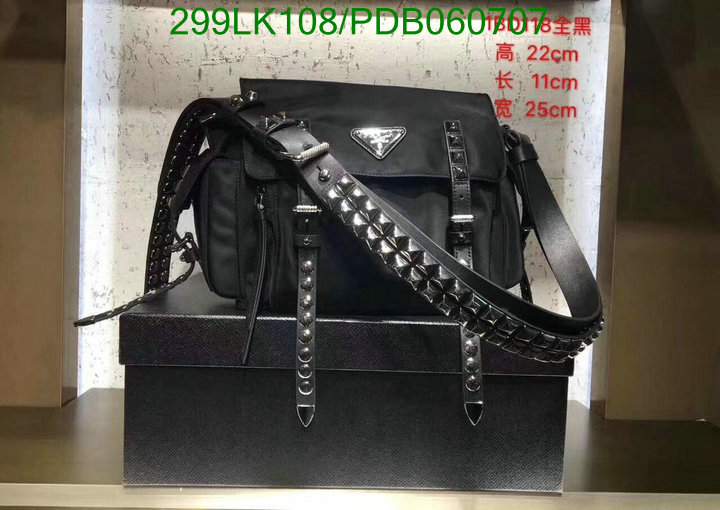 Prada Bag-(Mirror)-Diagonal-,Code: PDB060707,$: 299USD