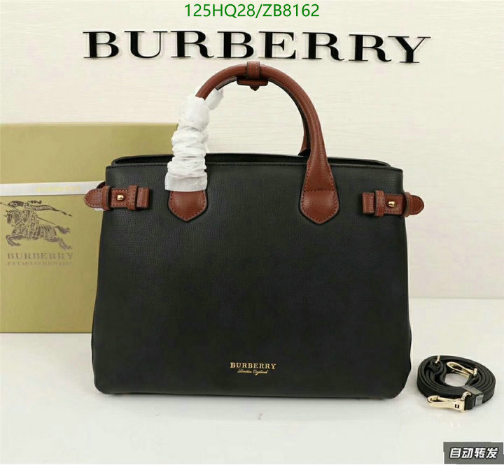 Burberry Bag-(4A)-Handbag-,Code: ZB8162,$: 125USD