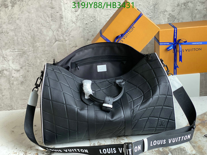 LV Bags-(Mirror)-Keepall BandouliRe 45-50-,Code: HB3431,$: 319USD