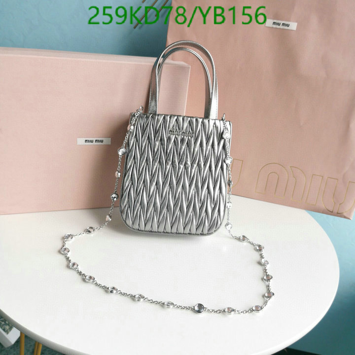 Miu Miu Bag-(Mirror)-Diagonal-,Code: YB156,$: 259USD