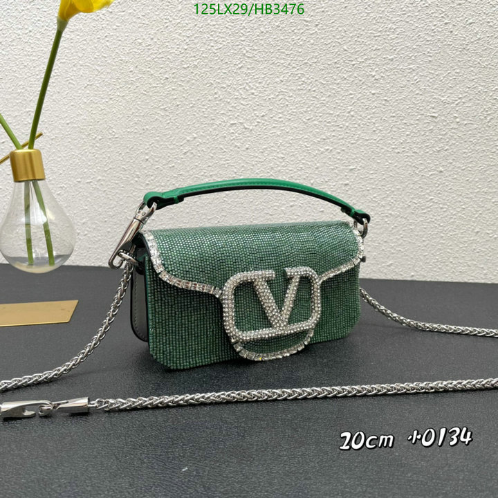 Valentino Bag-(4A)-LOC-V Logo ,Code: HB3476,$: 125USD