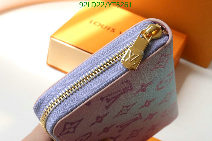 LV Bags-(Mirror)-Wallet-,Code: YT5261,$: 92USD
