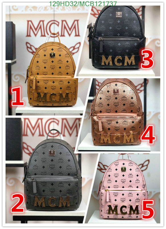 MCM Bag-(Mirror)-Backpack-,Code: MCB121737,$: 129USD