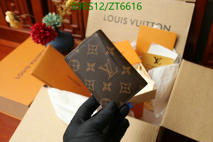 LV Bags-(Mirror)-Wallet-,Code: ZT6616,$: 69USD