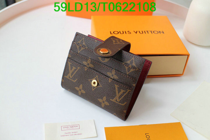 LV Bags-(Mirror)-Wallet-,Code: T0622108,$: 59USD