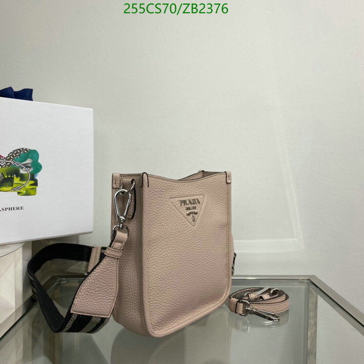 Prada Bag-(Mirror)-Diagonal-,Code: ZB2376,$: 255USD