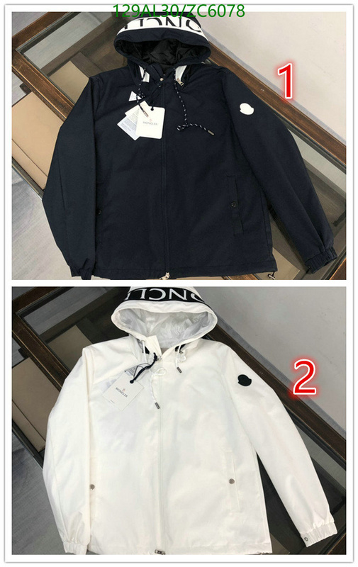 Down jacket Men-Moncler, Code: ZC6078,$: 129USD