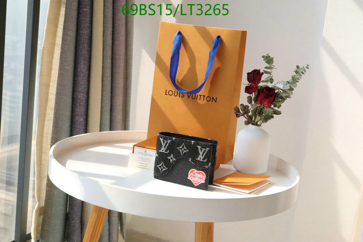 LV Bags-(Mirror)-Wallet-,Code: LT3265,$: 69USD