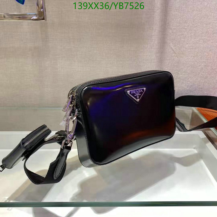 Prada Bag-(Mirror)-Diagonal-,Code: YB7526,$: 139USD