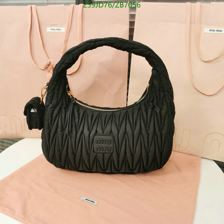 Miu Miu Bag-(Mirror)-Handbag-,Code: ZB7056,$: 259USD