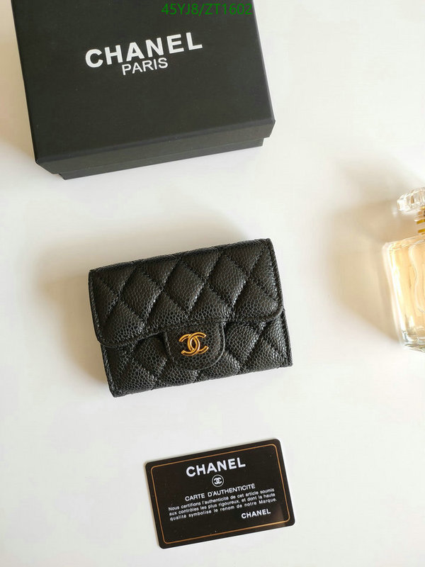 Chanel Bags ( 4A )-Wallet-,Code: ZT1602,$: 45USD