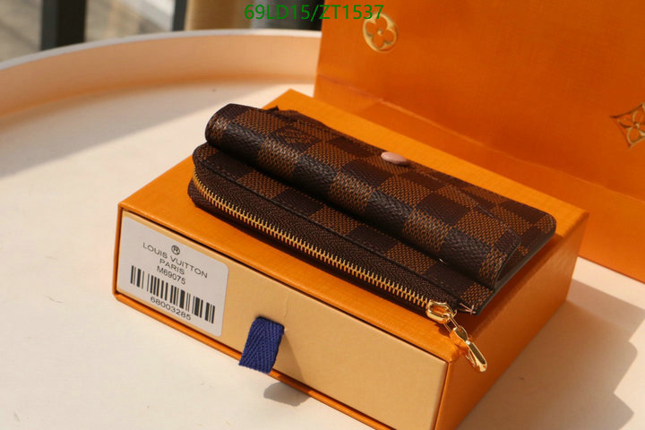 LV Bags-(Mirror)-Wallet-,Code: ZT1537,$: 69USD