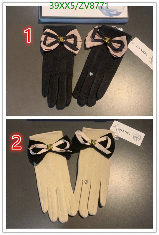 Gloves-Chanel, Code: ZV8771,$: 39USD