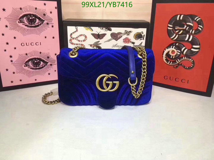 Gucci Bag-(4A)-Marmont,Code: YB7416,$: 99USD