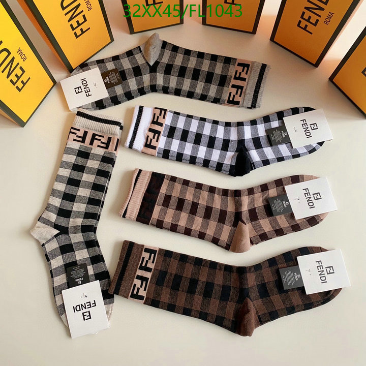 Sock-Fendi, Code: FL1043,$: 32USD