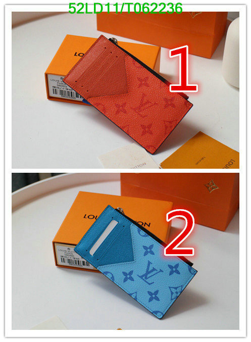 LV Bags-(Mirror)-Wallet-,Code: T062236,$: 52USD