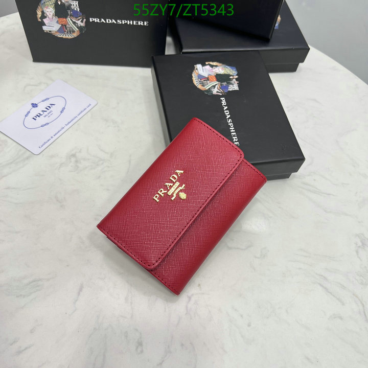 Prada Bag-(4A)-Wallet-,Code: ZT5343,$: 55USD