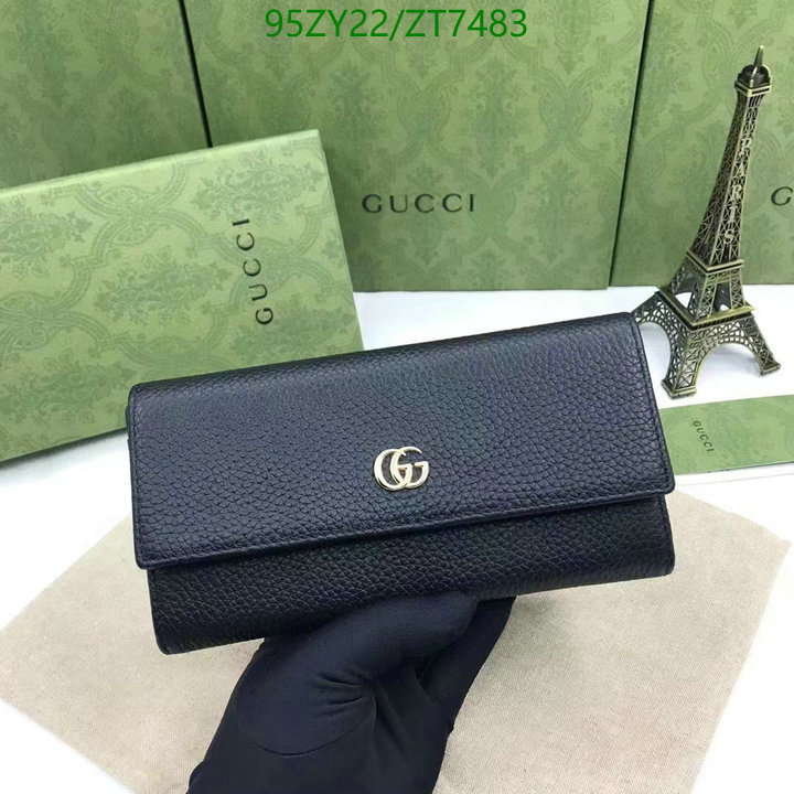 Gucci Bag-(Mirror)-Wallet-,Code: ZT7483,$: 95USD