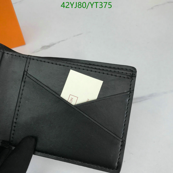 LV Bags-(4A)-Wallet-,Code: YT375,$: 42USD