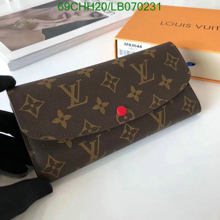 LV Bags-(Mirror)-Wallet-,Code: LB070231,$: 69USD