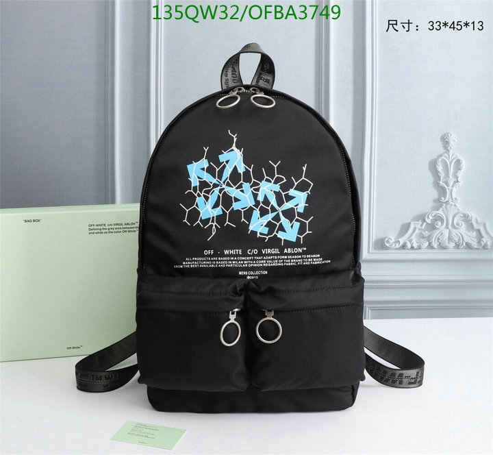 Off-White Bag-(Mirror)-Backpack-,Code: OFBA3749,$: 135USD