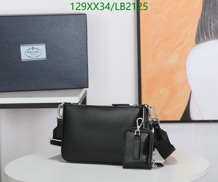 Prada Bag-(Mirror)-Diagonal-,Code: LB2125,$: 129USD